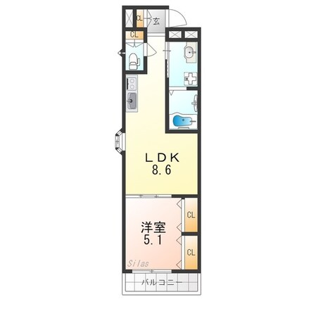 大和田駅 徒歩21分 1階の物件間取画像